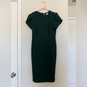 Calvin Klein Dark Green Sheath Dress